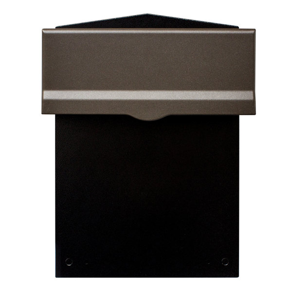 Lettasafe Collection Box w/Bronze Letter Plate and 8" to 10" Adjustable Chute LIB-BRZ-LM6-810